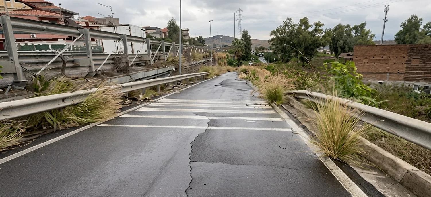 Frane, via ai lavori su una rampa della superstrada Catania-Paternò, a Misterbianco