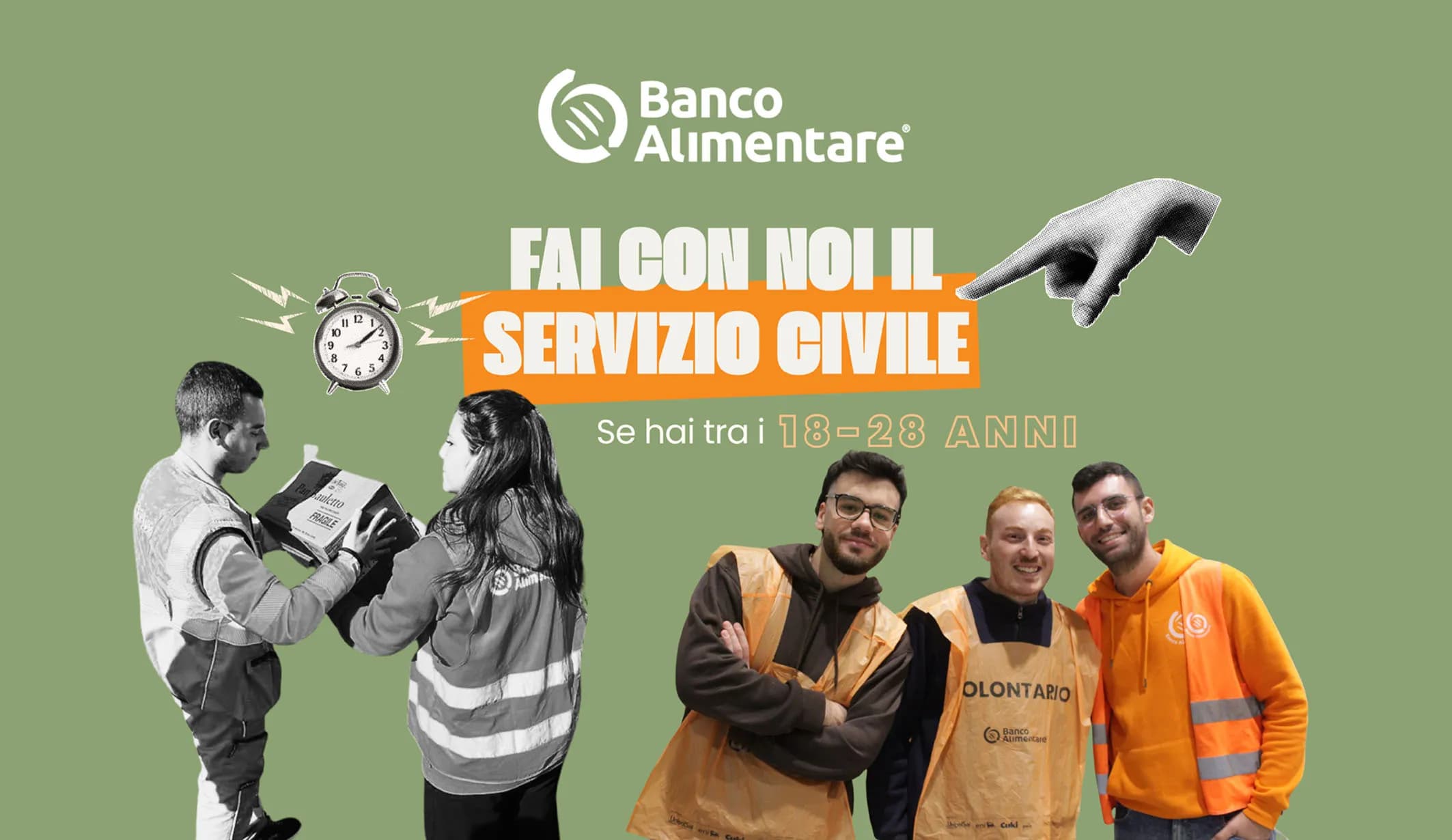 Servizio civile al Banco Alimentare: la onlus seleziona 10 operatori
