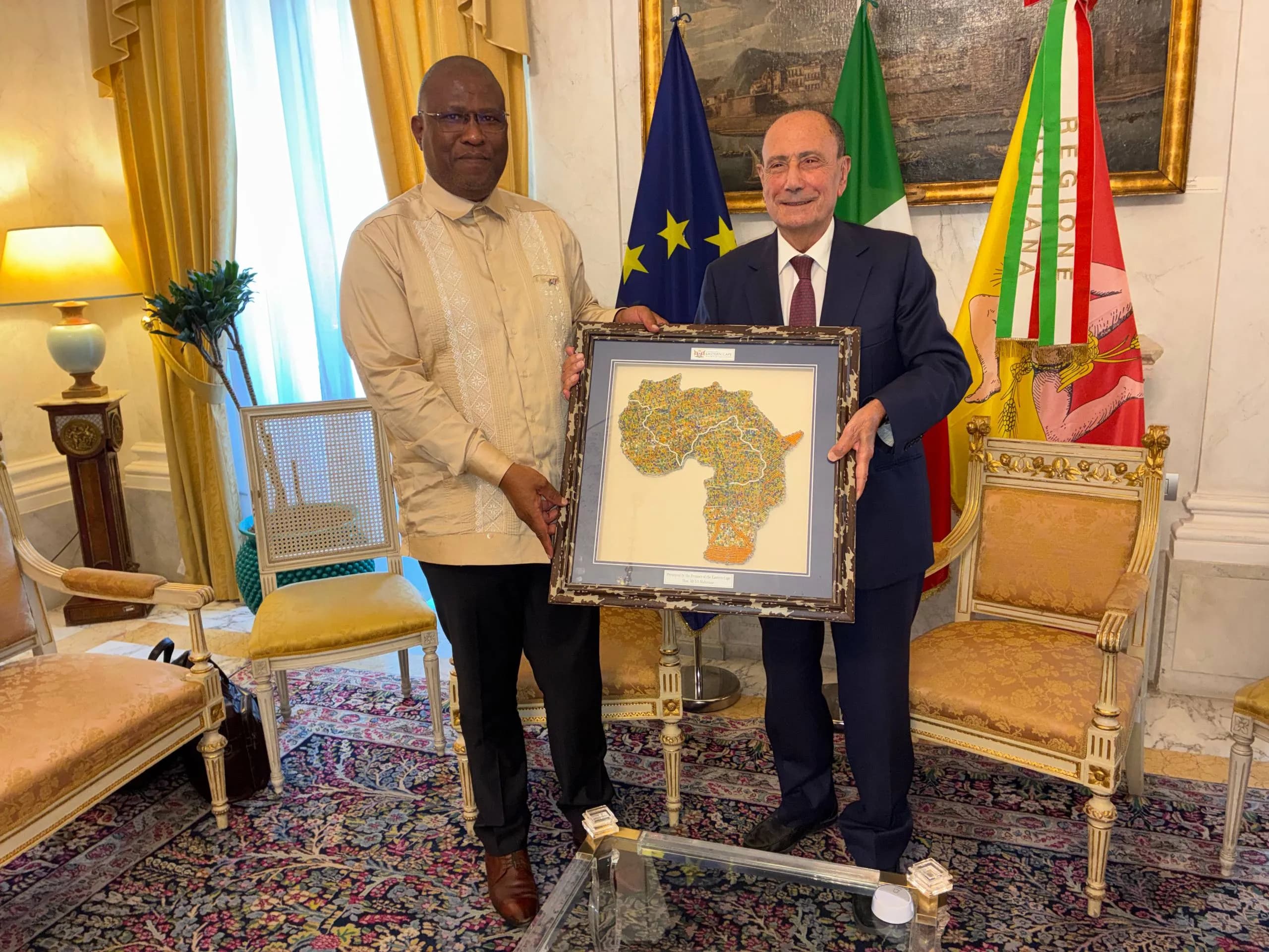 Palermo, Schifani incontra il premier della provincia sudafricana dell’Eastern Cape