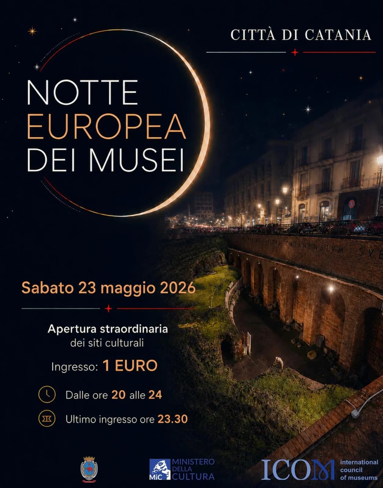 Catania e la Notte Europea dei Musei: siti culturali a un euro