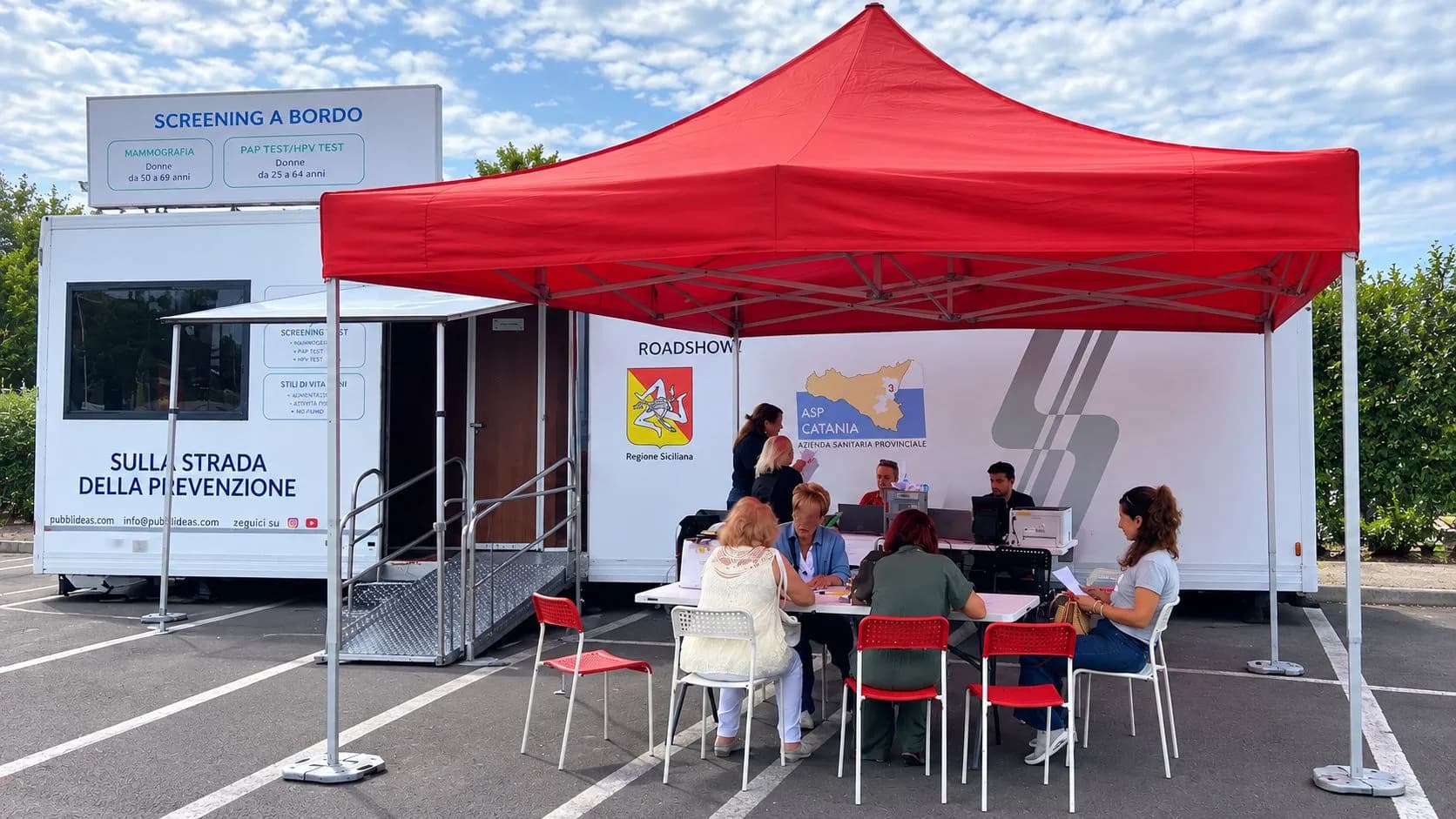 Catania, circa 4000 screening oncologici con il camper della prevenzione dell’Asp