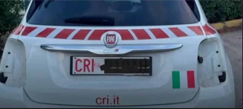 Gela: vandalizzata un auto della Croce Rosse